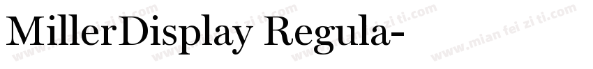 MillerDisplay Regula字体转换